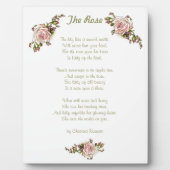 バラのとげの詩の強い女性"火の世界を設定" フォトプラーク (正面)