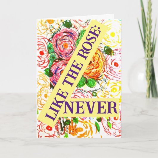 バラのように 無神経に カード (正面)