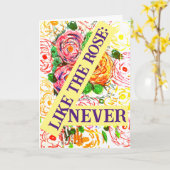 バラのように 無神経に カード (黄色い花)