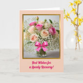 バラのウェルカード カード (黄色い花)