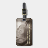 バラのカスタムな荷物のラベル ラゲッジタグ (正面縦)