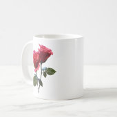 バラのカップル コーヒーマグカップ (正面左)