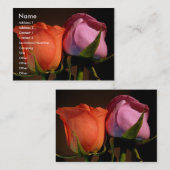 バラのカップル 名刺 (正面/裏面)