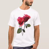 バラのカップル Tシャツ (正面)