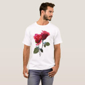 バラのカップル Tシャツ (正面フル)