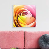 バラのカラフル花びら キャンバスプリント (インサイチュ (リビング))