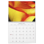 バラのカレンダーの優雅 カレンダー (3月 2027)