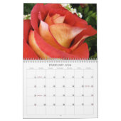 バラのカレンダーの優雅 カレンダー (2月 2026)