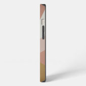 バラのゴールデン+アワー幾何学カスタム iPhoneケース (左側面)