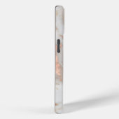 バラのゴールド大理石の上品な筆記体 名入れ Case-Mate iPhoneケース (裏面 / 右)