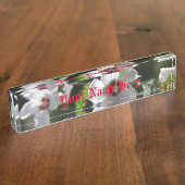 バラのシャロン名プレート デスクネームプレート (側面)