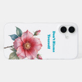 バラのシャロンiPhone16ケース iPhoneケース (裏面横)