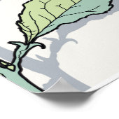 バラのシームレスなパターン ポスター (角)