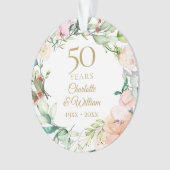 バラのスイートガーランド 50周年記念フォト オーナメント (正面)