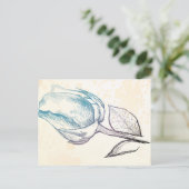 バラのスケッチ ポストカード (スタンド正面)