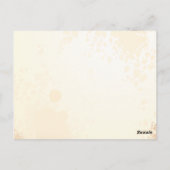 バラのスケッチ ポストカード (裏面)