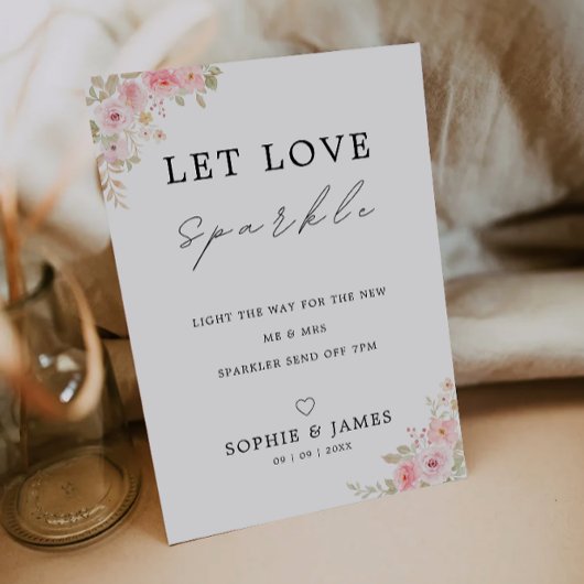 バラのスパーカー結婚ズがサインを送る 招待状