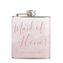 バラのソフトピンクのウェディング メイドオブオナー ギフト