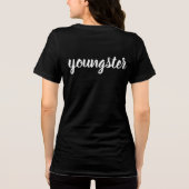 バラのデザインの女性用Tシャツ トライブレンドＴシャツ (裏面)