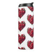 バラのハート – ロマンチックなフローラアート タンブラー (回転左)