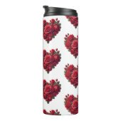 バラのハート – ロマンチックなフローラアート タンブラー (回転右)