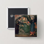 バラのハート 缶バッジ (正面&裏面)