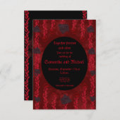 バラのバラの通販（ゴシック） 招待状 (正面/裏面)