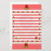 バラのバラ 便箋 (正面/裏面)