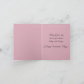 バラのバレンタインデーカードとのヴィンテージの天使 シーズンカード (内部)