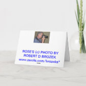 バラのバレンタインデーカード シーズンカード (裏面)