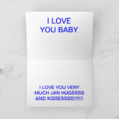 バラのバレンタインデーカード シーズンカード (内部)