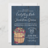 バラのバ素朴レル 招待状 (正面)