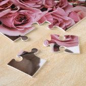 バラのパズルを持つテディー・ベア ジグソーパズル (側面)