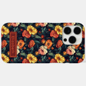 バラのパーソナライズ可能な名前Iphoneケース Case-Mate iPhoneケース (裏面 (横))