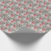 バラのビンテージブライド ラッピングペーパー (角)