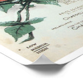 バラのピカルディヴィンテージソングブックカバー ポスター (角)