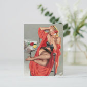 バラのピン留め ポストカード (スタンド正面)