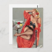 バラのピン留め ポストカード (正面/裏面)