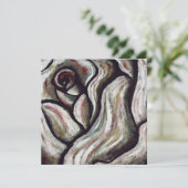 バラのファインアートの絵画のサンキューカード サンキューカード (スタンド正面)