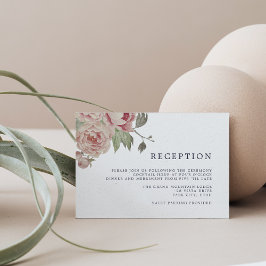 バラのブッシュ レセプション カード