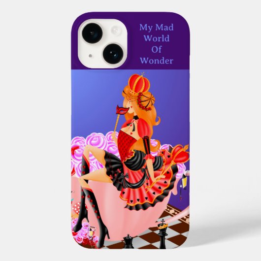 バラのベッドのハートの女王 Case-Mate iPhoneケース (裏面)