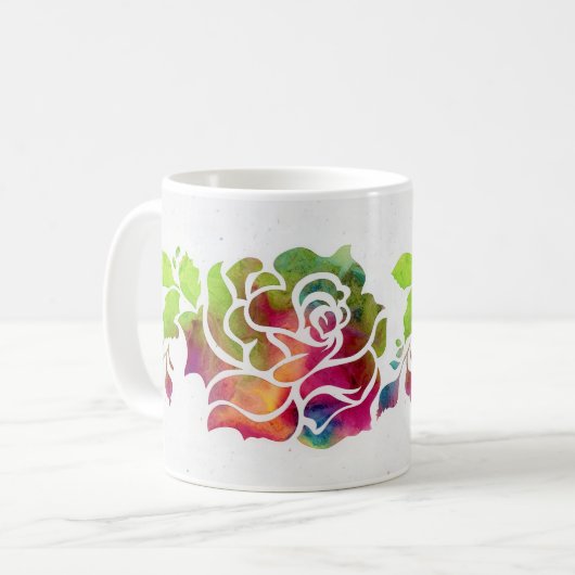 バラのマグカップ コーヒーマグカップ (正面左)