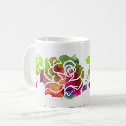 バラのマグカップ コーヒーマグカップ (正面左)
