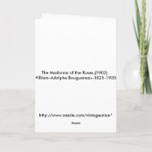 バラのマドンナ シーズンカード (裏面)