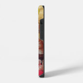 バラのモノグラムを持つ天使 iPhoneケース (左側面)