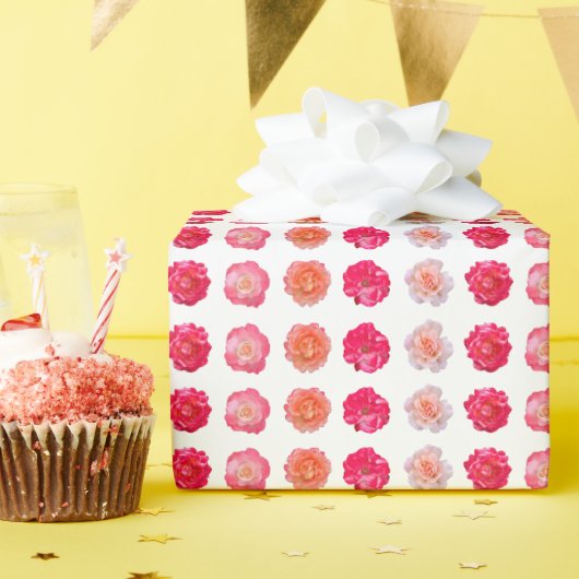 バラのリピート包装紙 ラッピングペーパー (誕生日パーティー)