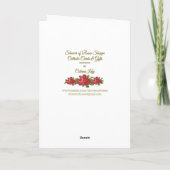 バラのリースの花の聖なる書物、経典のアイザイアの60:22 シーズンカード (裏面)