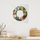 バラのリース、'レバラ'のためのフロンティスピース ポスター (キッチン)