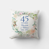 バラのリース 45周年・65周年 結婚記念日フォト クッション (正面)