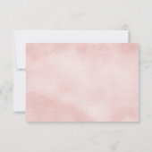 バラのロマンチックな結婚式 出欠カード (裏面)